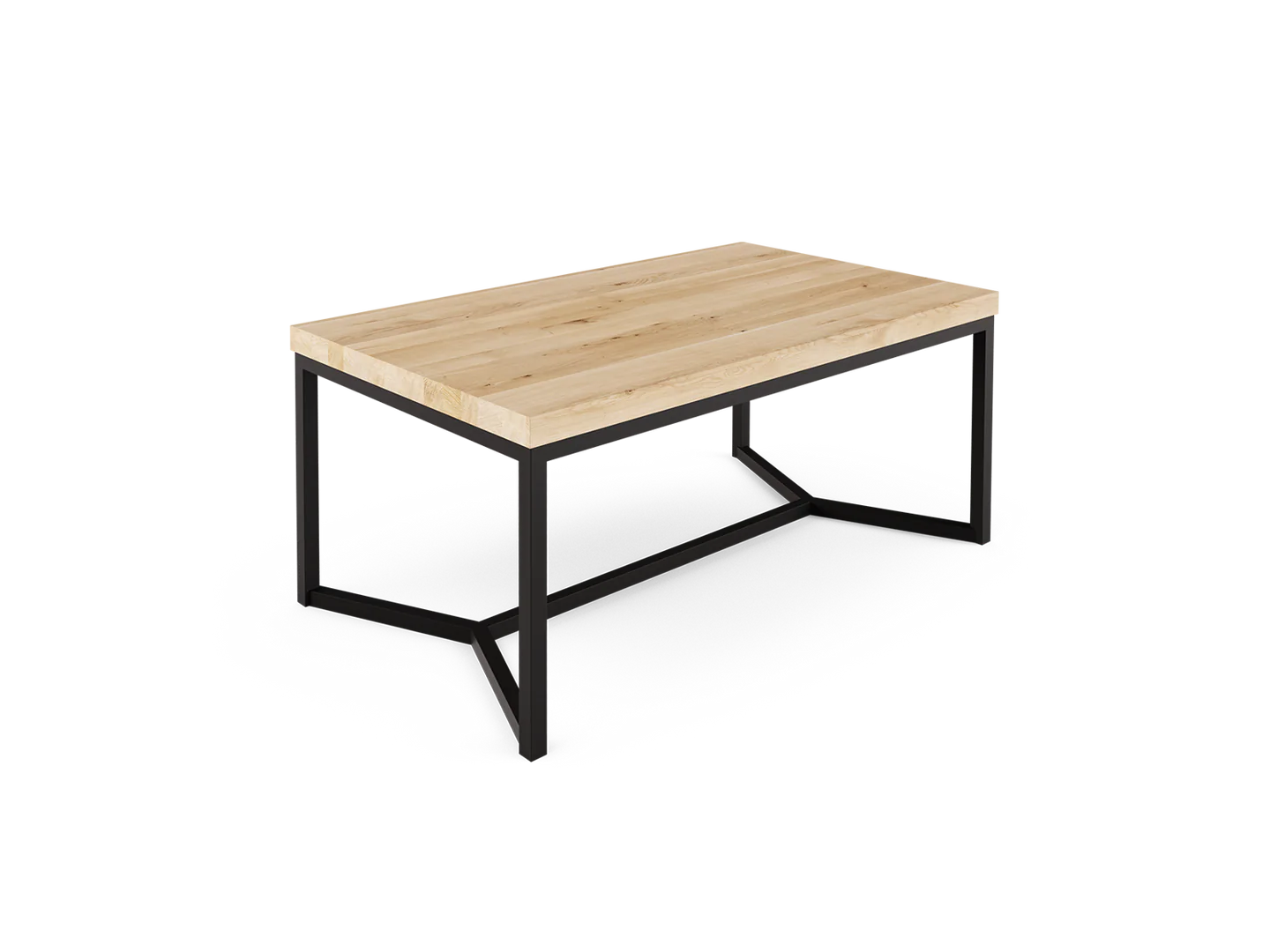 NOR Wood & Steel Coffee Table 1000x600x450 Oak