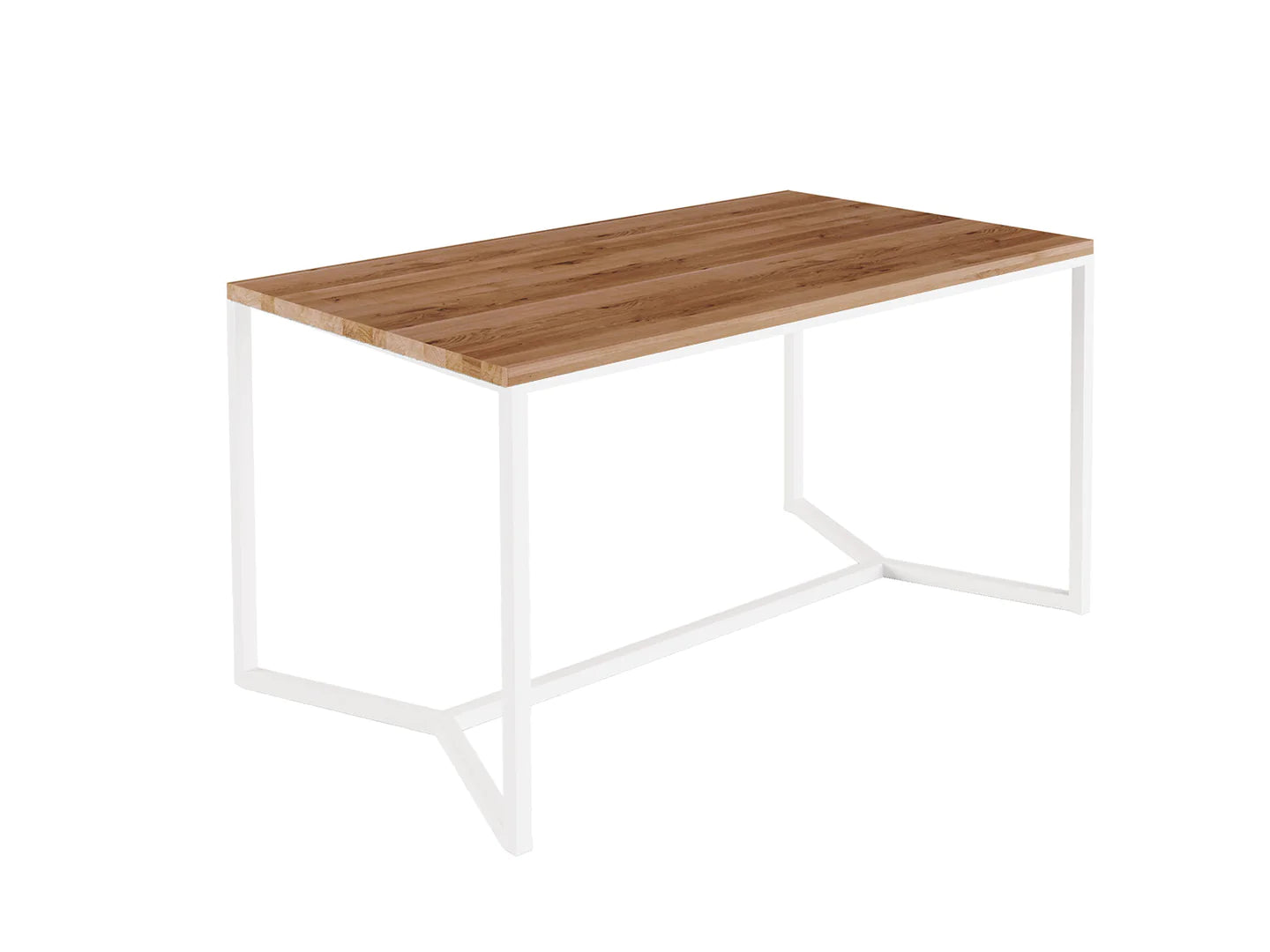 RD Wood & Steel Industrial Dining Table Oak