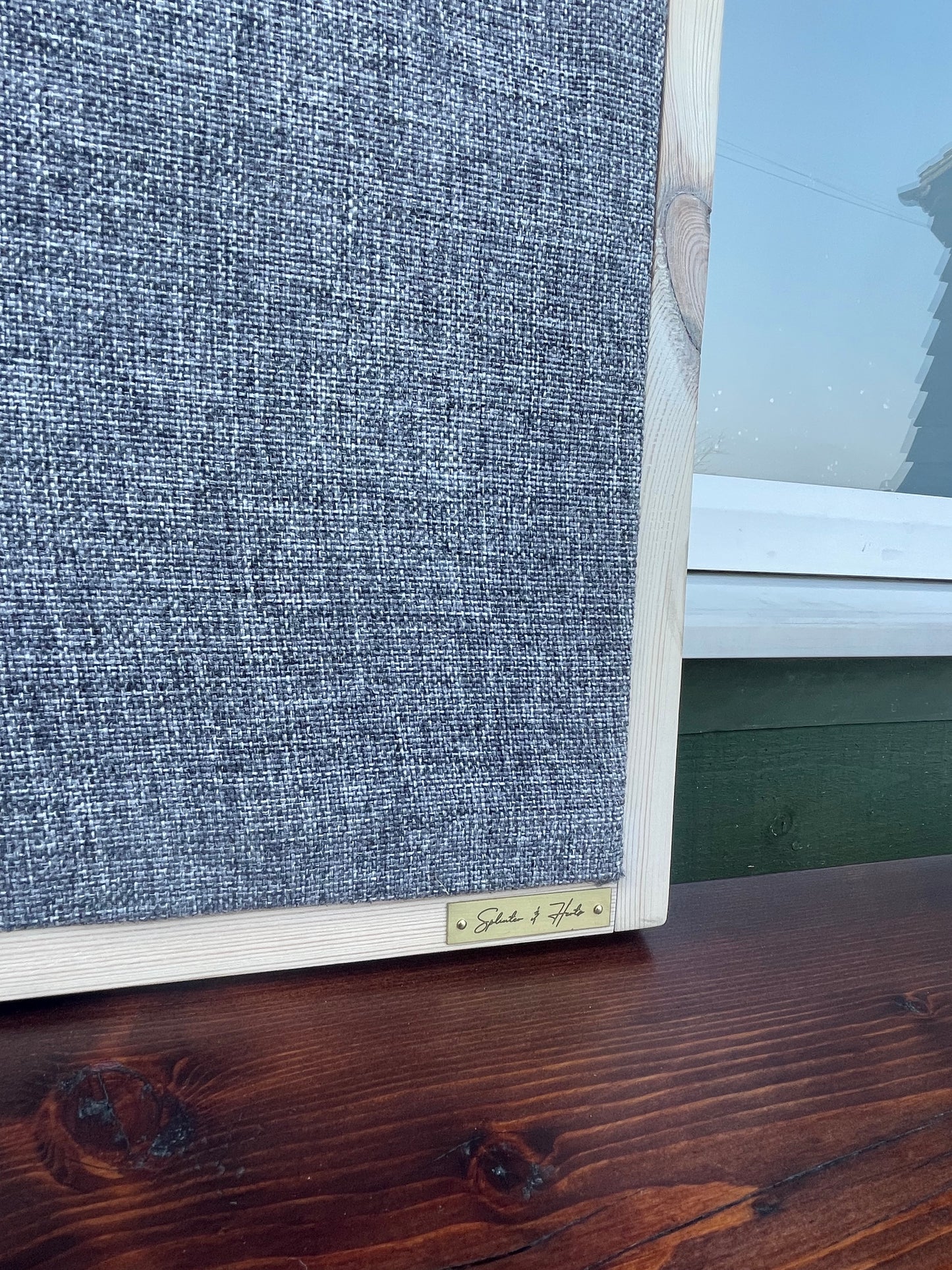 Sound Absorber acoustic wall panel wooden frame "S1 Wood" 1020x520x60mm