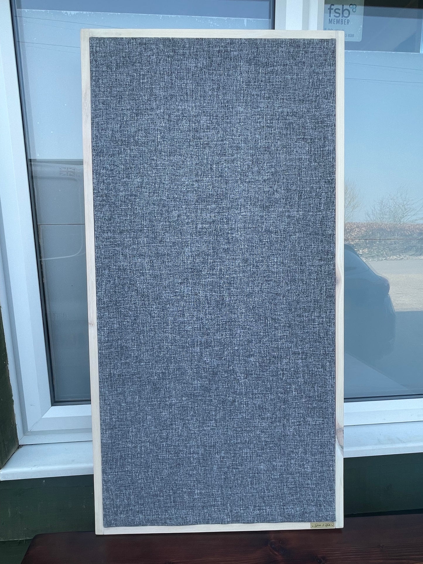 Sound Absorber acoustic wall panel wooden frame "S1 Wood" 1020x520x60mm