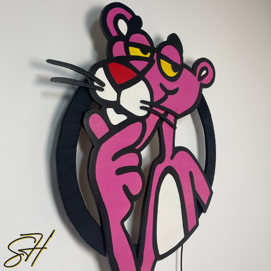 Pink Panther LED wall light